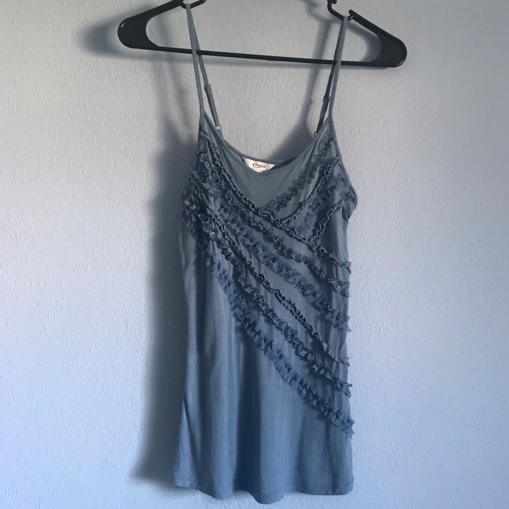 Ruffled Candie’s tank top